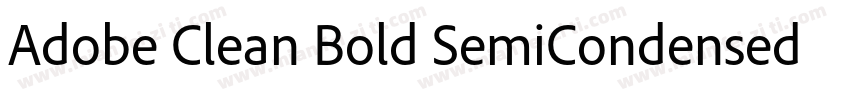 Adobe Clean Bold SemiCondensed字体转换